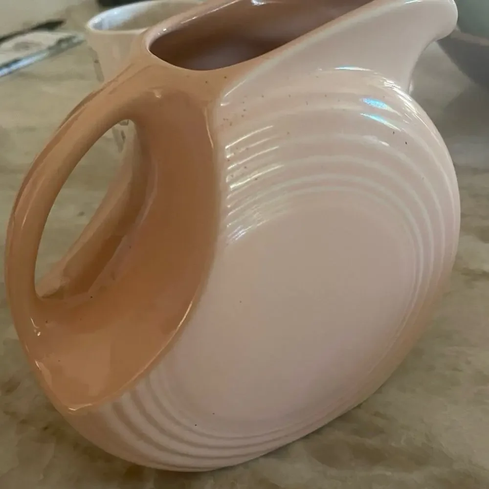 Vintage Fiesta Apricot disc pitcher